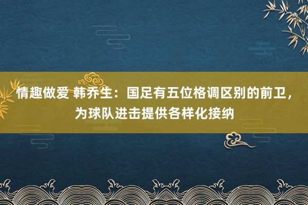 情趣做爱 韩乔生：国足有五位格调区别的前卫，为球队进击提供各样化接纳