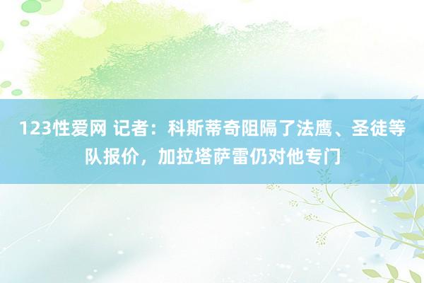 123性爱网 记者：科斯蒂奇阻隔了法鹰、圣徒等队报价，加拉塔萨雷仍对他专门
