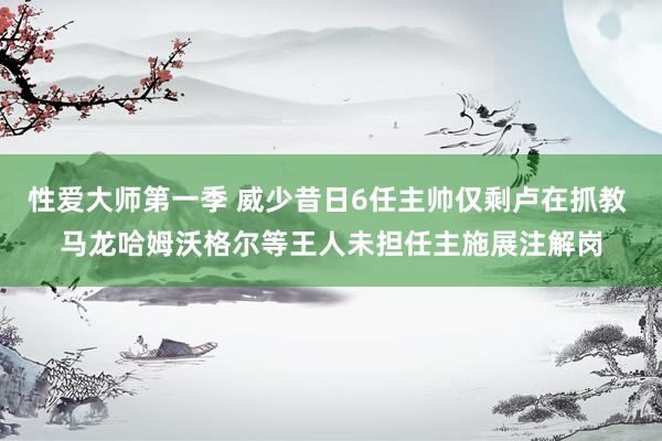 性爱大师第一季 威少昔日6任主帅仅剩卢在抓教 马龙哈姆沃格尔等王人未担任主施展注解岗